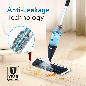 Modern Microfiber Spray Mop – Water Spray Floor Cleaner with 3 Mop Heads & Easy Lazy Cleaning Design